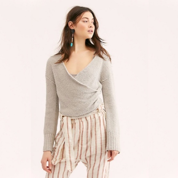 NWT FREE PEOPLE Sensual Wrap Sweater - Picture 4 of 6
